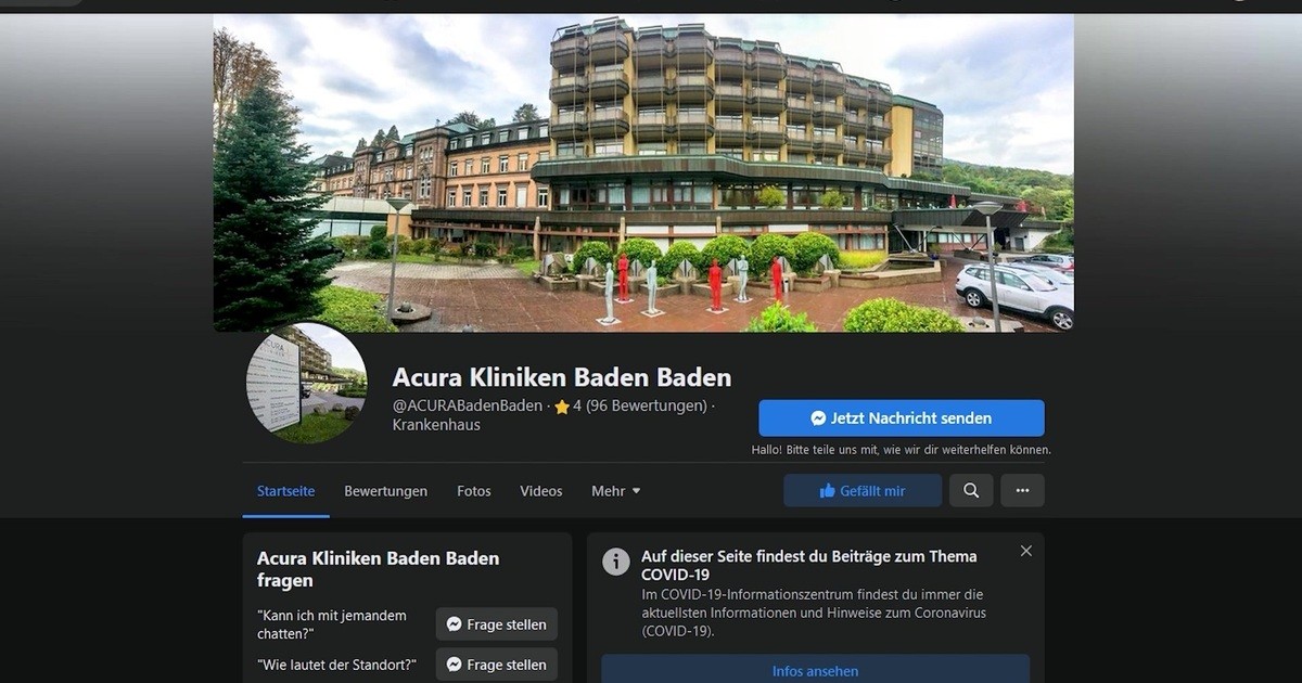 AcuraKliniken BadenBaden Betriebsrat distanziert sich von FacebookPosts des Geschäftsführers
