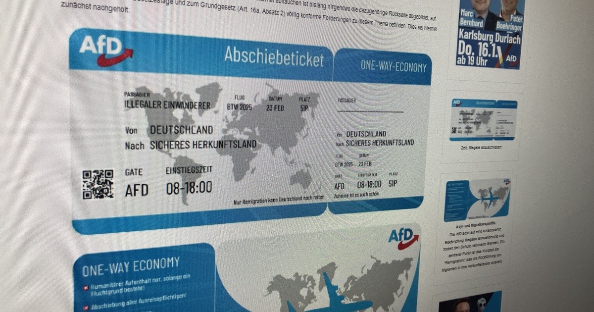 Nach „Abschiebetickets“ im Briefkasten: Kripo ermittelt gegen AFD ...