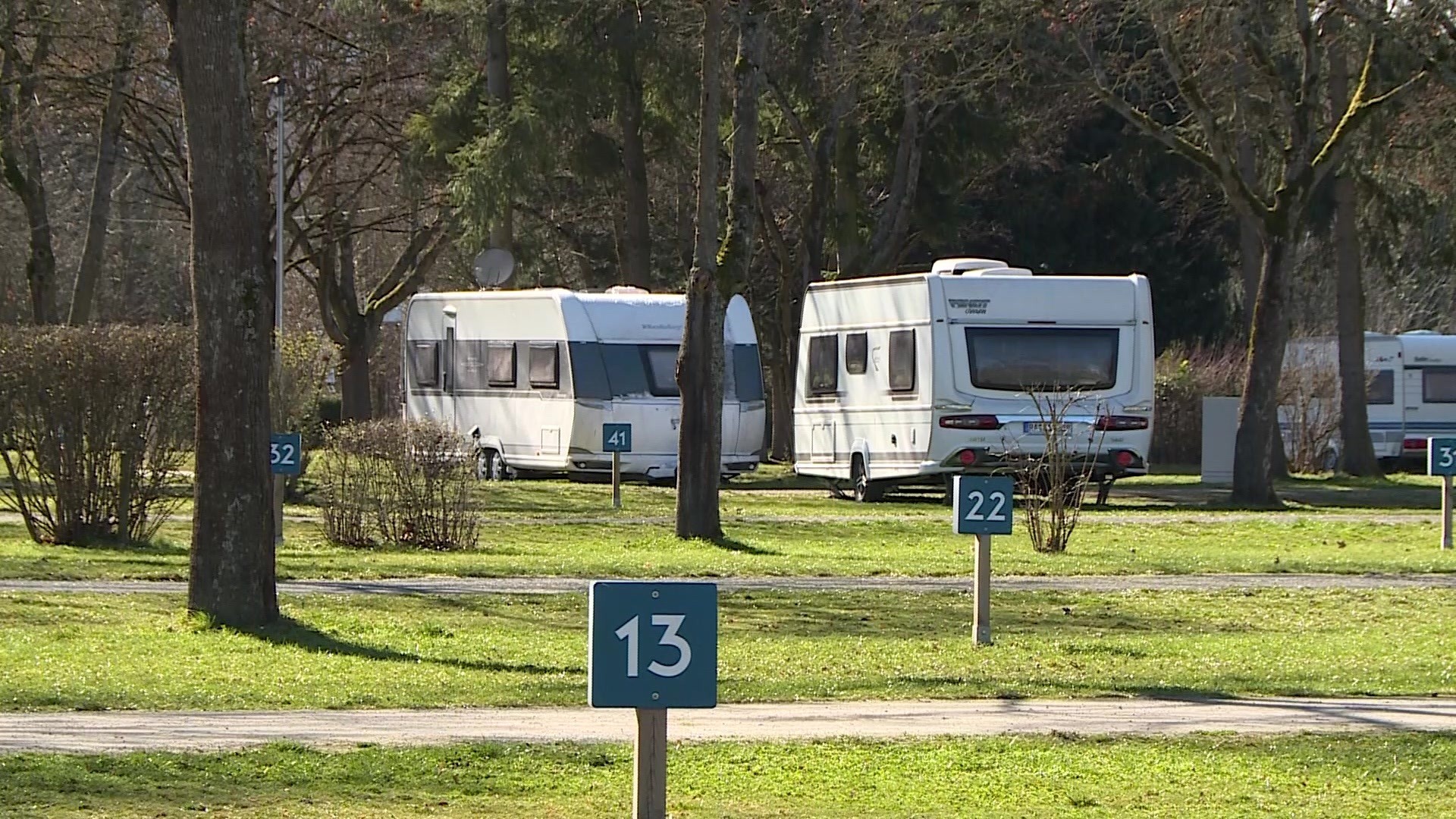 Camping bei Minusgraden und andere Besonderheiten  Campingplatz Durlach  mit neuen Ideen